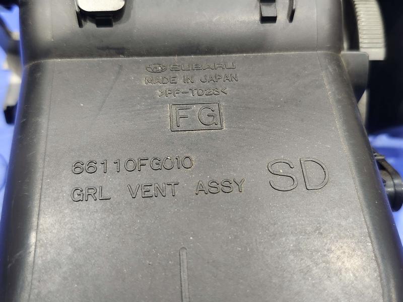 2009 Subaru Forester Dashboard Air Vent Outer Left Driver Side OEM 66110FG010
