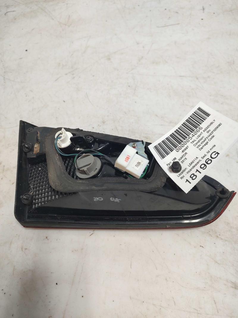 2015 Kia Forte Tail Light Assembly