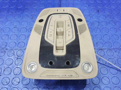 2017-2019 Audi Q7 Roof Overhead Console Assembly Beige OEM 4M0947135CPU57