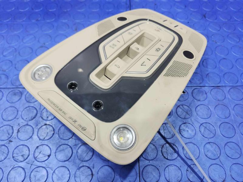 2017-2019 Audi Q7 Roof Overhead Console Assembly Beige OEM 4M0947135CPU57