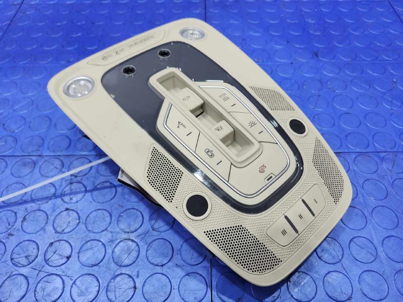 2017-2019 Audi Q7 Roof Overhead Console Assembly Beige OEM 4M0947135CPU57