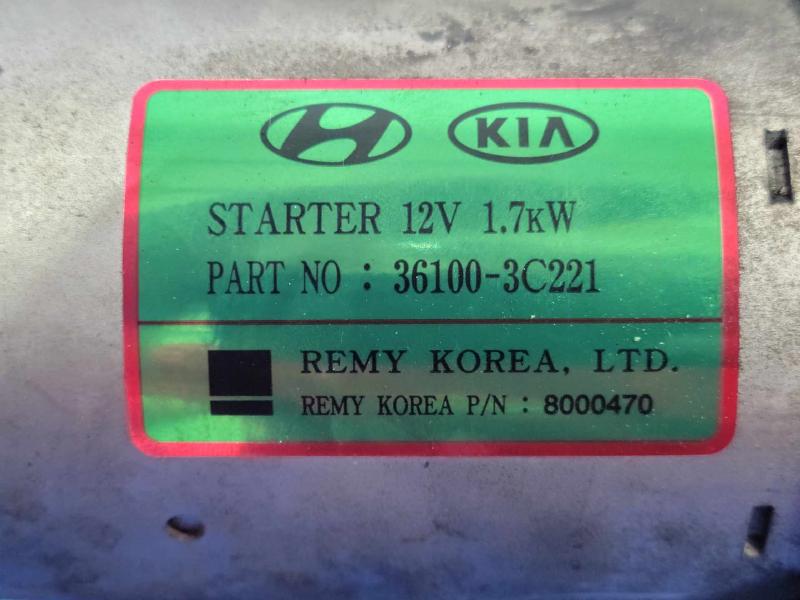 2016 Kia Sedona Starter Motor