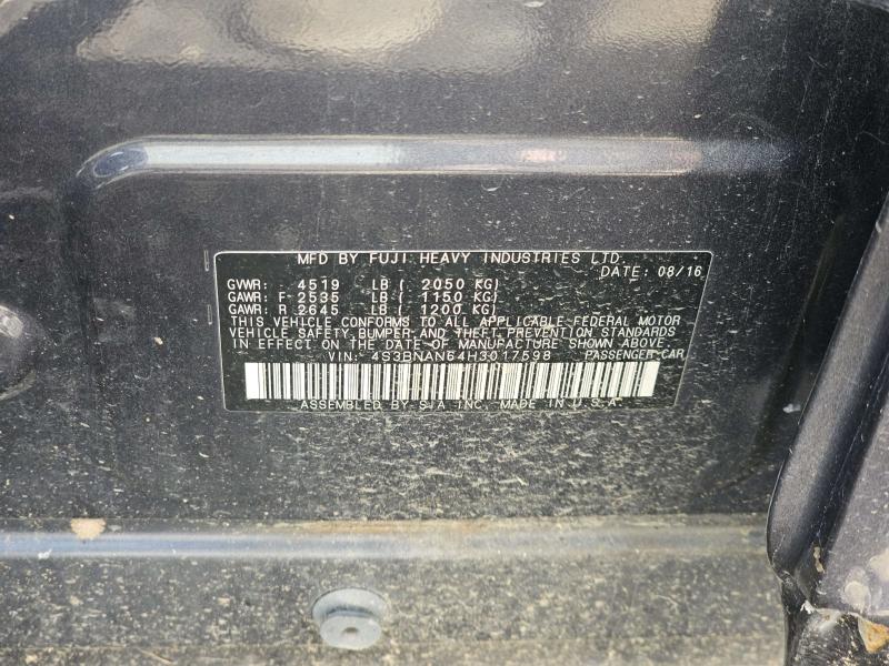 2017 Subaru Legacy Engine Belt Tensioner