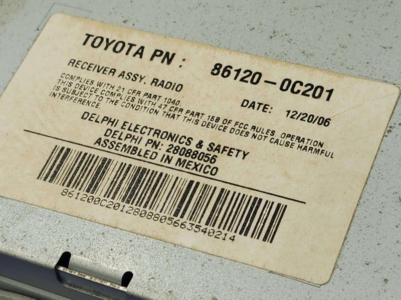 2007 Toyota Tundra Audio & Visual Equip.(Radio)
