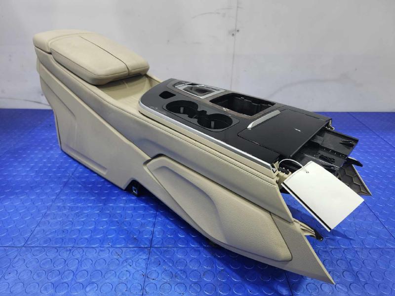 2017-2019 Audi Q7 Center Floor Console Assembly Beige Genuine OEM 4M0863243