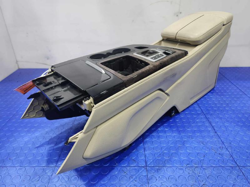 2017-2019 Audi Q7 Center Floor Console Assembly Beige Genuine OEM 4M0863243