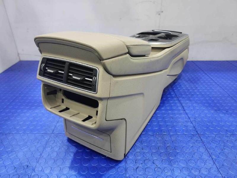 2017-2019 Audi Q7 Center Floor Console Assembly Beige Genuine OEM 4M0863243