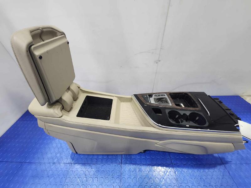 2017-2019 Audi Q7 Center Floor Console Assembly Beige Genuine OEM 4M0863243
