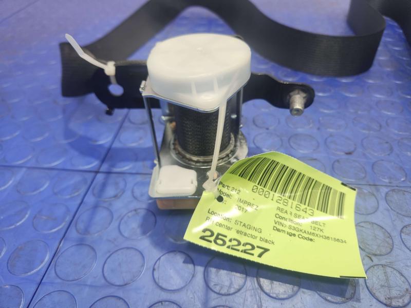 2017 Subaru Impreza Rear Seat Belt