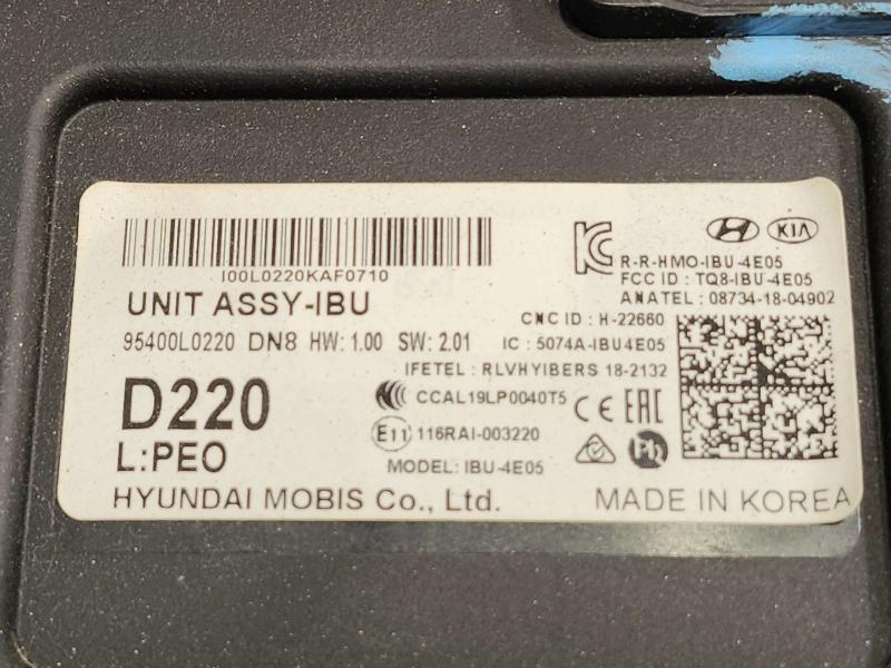 2021 Hyundai Sonata Chassis Brain Box