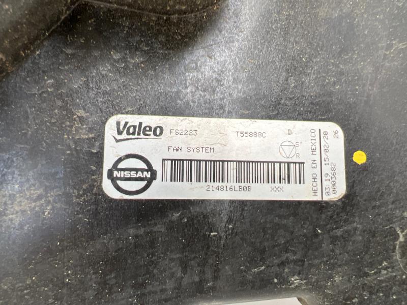 2020 Nissan Sentra Electric Cooling Motor