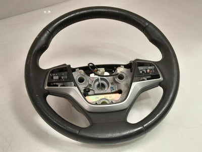 2017 2018 Hyundai Elantra Steering Wheel Black Leather OEM 56111F3300TRY