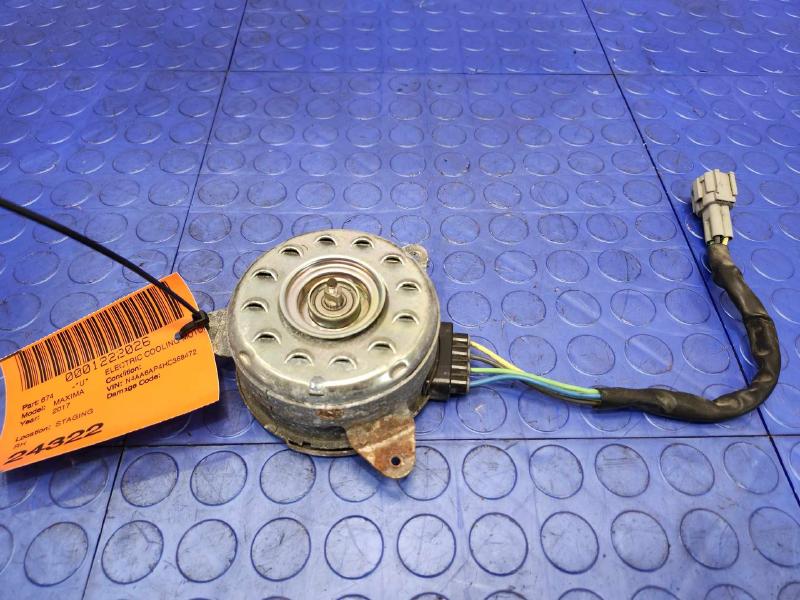 2017 Nissan Maxima Electric Cooling Motor