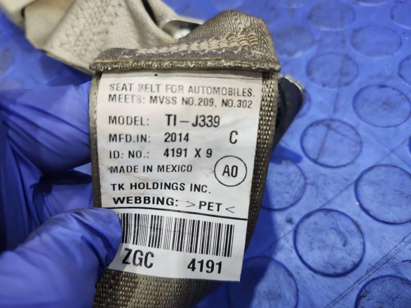 2015 Acura TLX Rear Seat Belt