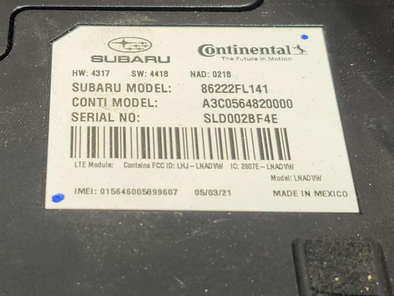 2021 Subaru Crosstrek Chassis Brain Box
