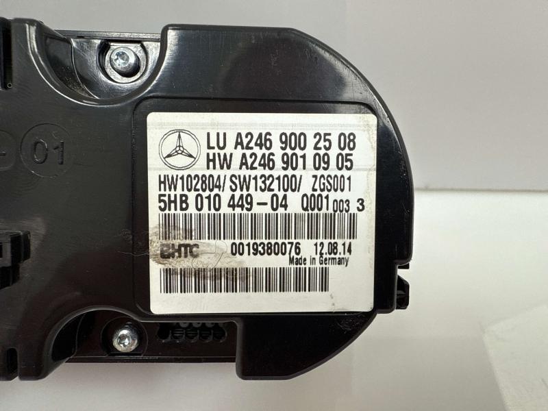 2014 Mercedes CLA-Class Heater A/C Control