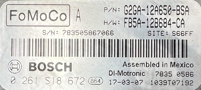 2017 Ford Edge Engine/Motor Brain Box