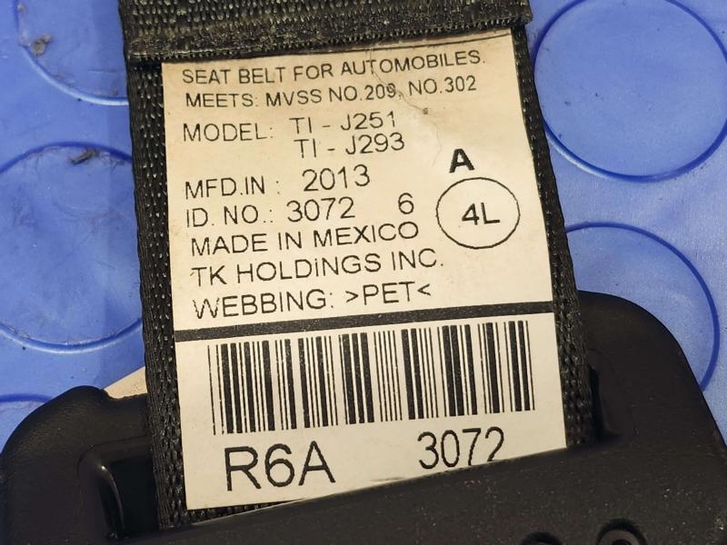 2013 Honda Civic Rear Seat Belt