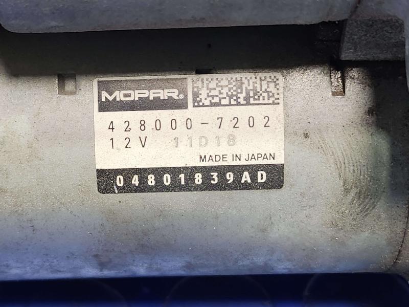 2018 Ram ProMaster Starter Motor