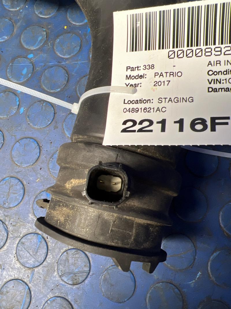 2007 - 2017 Jeep Patriot Compass Air Intake Hose OEM 4891621AC