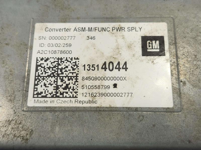 2017 Chevrolet Malibu Converter/Inverter/Charger