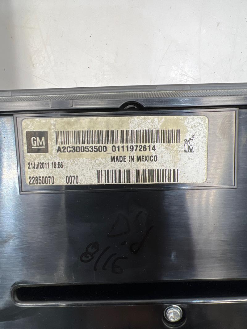 2012 Chevrolet Volt Audio & Visual Equip.(Radio)