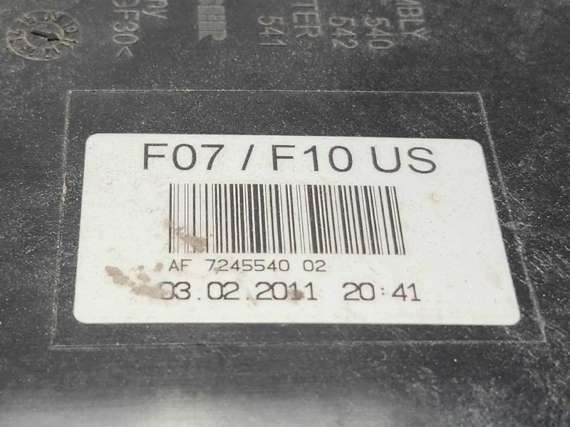 2011 BMW 535i Evaporator Canister