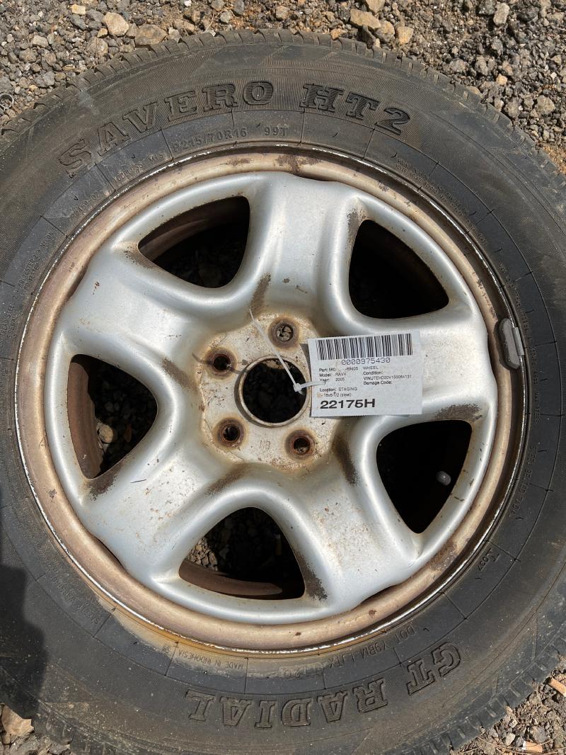 2001 - 2005 Toyota Rav4 16x6-1/2' Steel Wheel 5 Lug 115mm OEM 4261142160