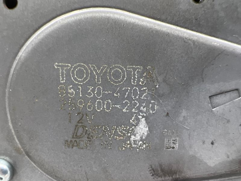 2010 - 2015 Toyota Prius Rear Deck-Lid Wiper Motor OEM 8513047021