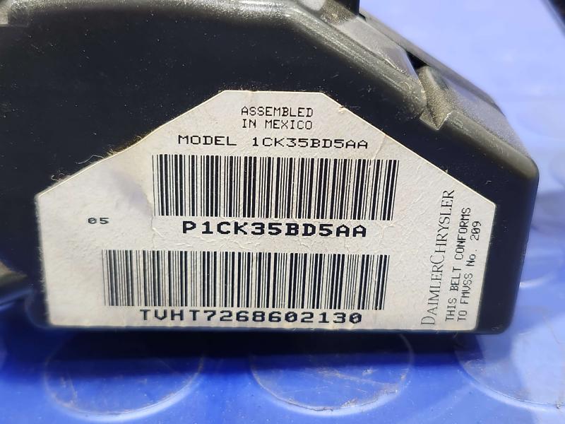 2007 Dodge Grand Caravan Rear Seat Belt
