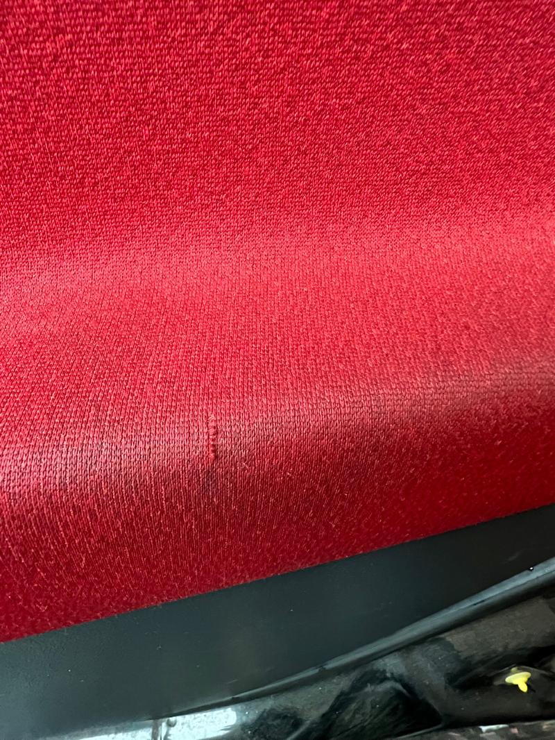 2008 2009 Smart Fortwo Front Door Panel RH Passenger Side Red Cloth OEM 4517202470C82U