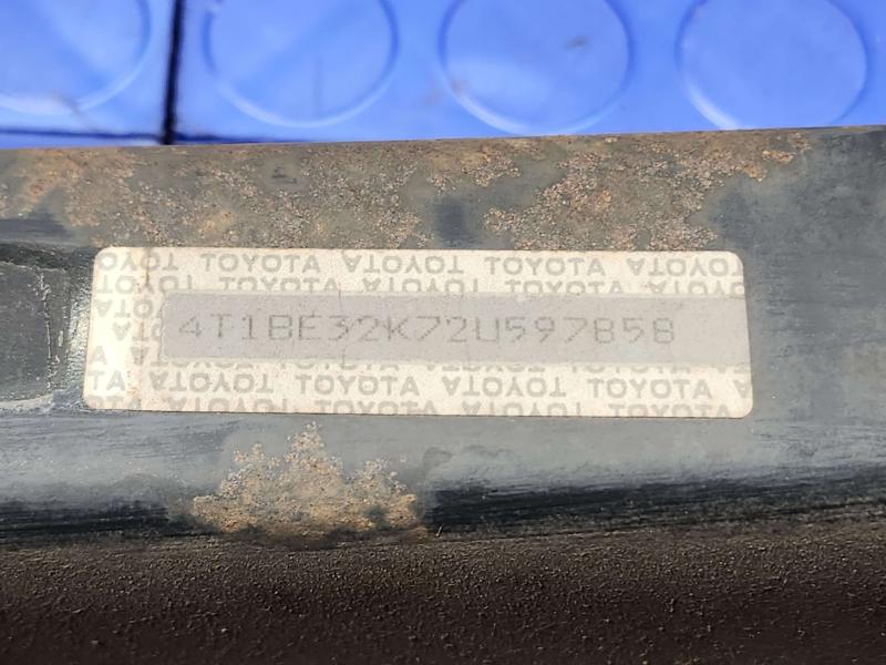 2002 Toyota Camry Rear Bumper Reinforcement