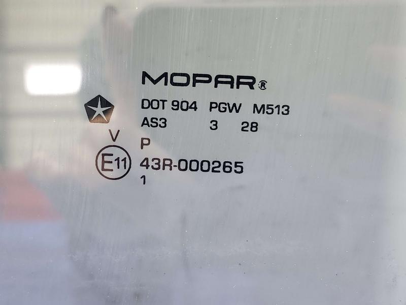 2013 Ram 1500 Rear Door Glass/Window