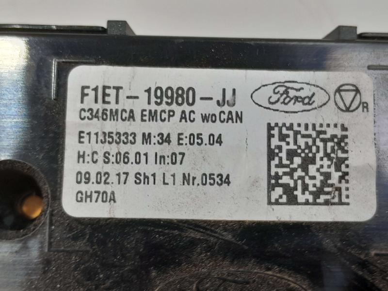 2017 Ford Focus Heater A/C Control