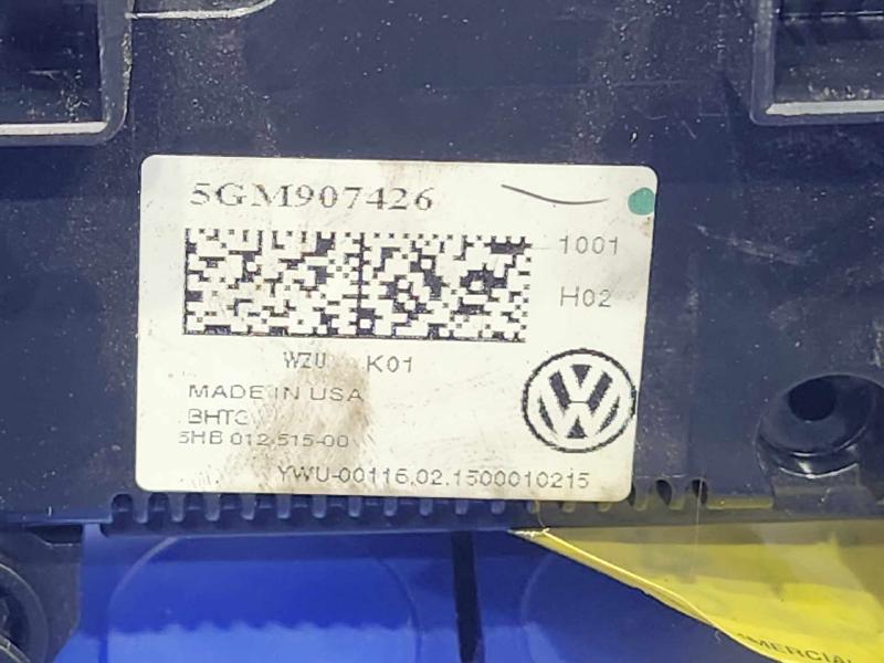 2015 Volkswagen Golf Heater A/C Control