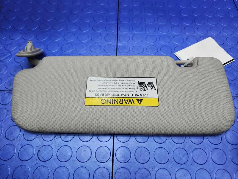 2014-2016 Kia Forte Sedan Sun Visor Right Passenger Side Gray OEM 85220A7110ED,RH