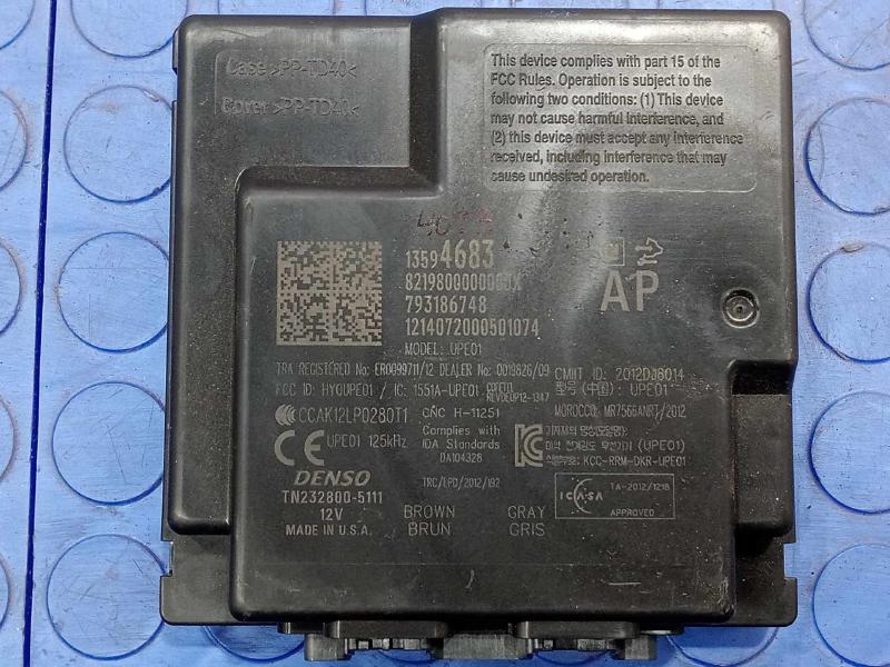 2014 Cadillac CTS Sedan Keyless Entry Control Module Genuine OEM 13594683