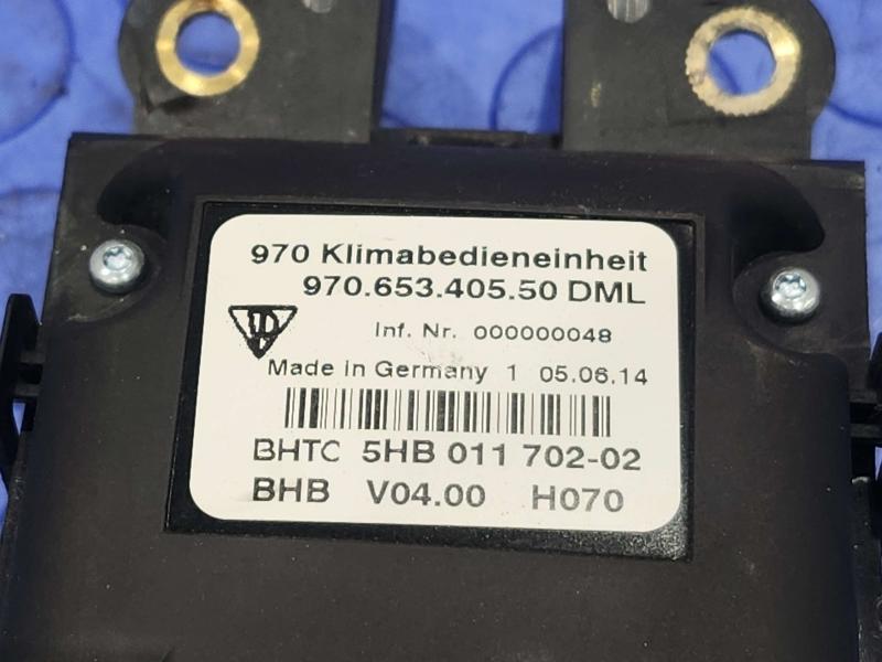 2015 Porsche Panamera Heater A/C Control