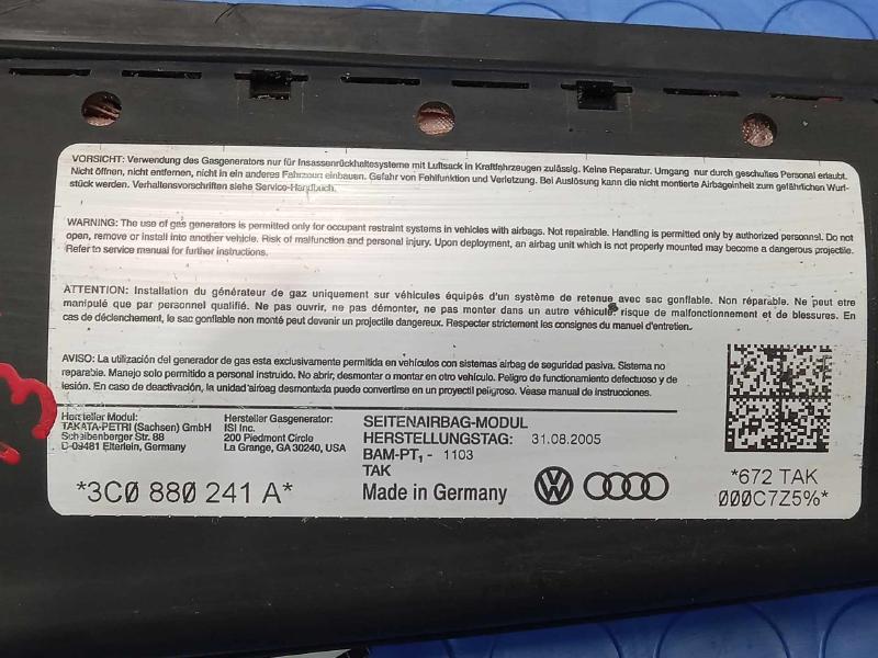 2006 Volkswagen Passat Air Bag