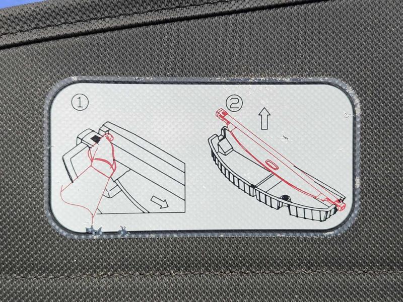 2013-2014 Hyundai Santa Fe Cargo Cover Cargo Screen Black OEM 2WH15-AP000-RYN