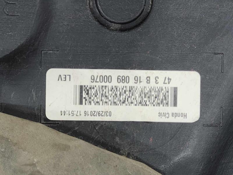 2016-2017 Honda Civic Fuel Tank Assembly Gas Tank Federal Emissions OEM 17044TBAA00