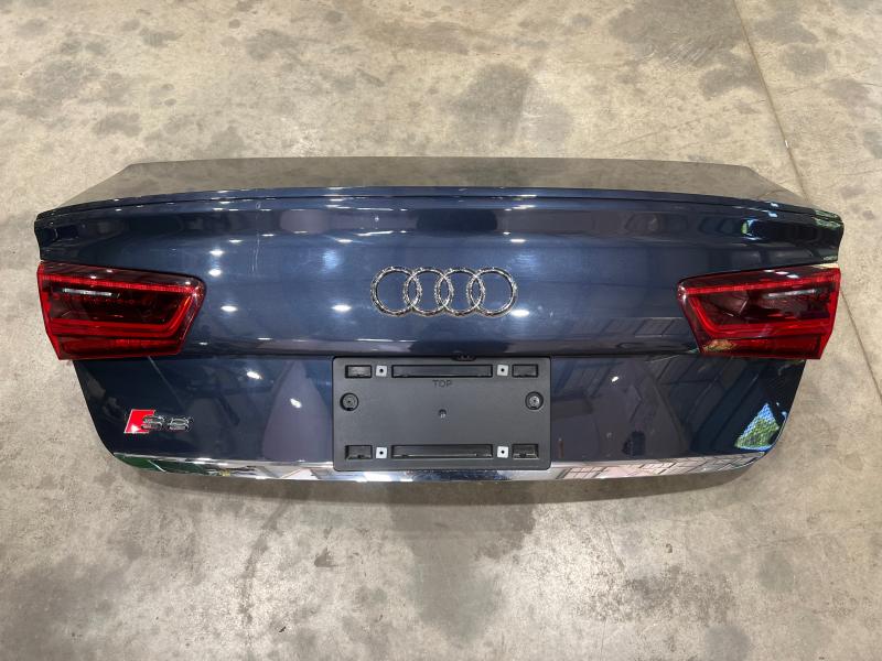 2013-2017 Audi S6 Decklid Trunk Lid Assembly Blue W1 Genuine OEM 4G5827023C