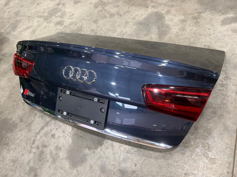 2013-2017 Audi S6 Decklid Trunk Lid Assembly Blue W1 Genuine OEM 4G5827023C