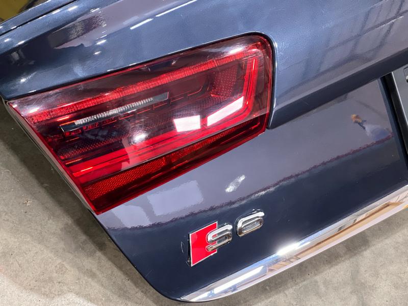 2013-2017 Audi S6 Decklid Trunk Lid Assembly Blue W1 Genuine OEM 4G5827023C