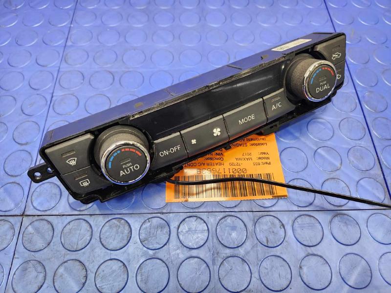 2017 Nissan Maxima Heater A/C Control