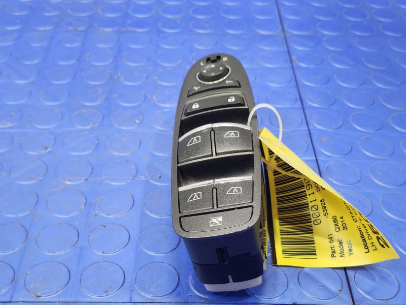 2014-2020 Infiniti QX60 Master Window Switch Assembly - Memory OEM 254013JP1A