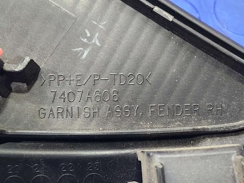 2020 Mitsubishi Outlander Sport Fender Moulding