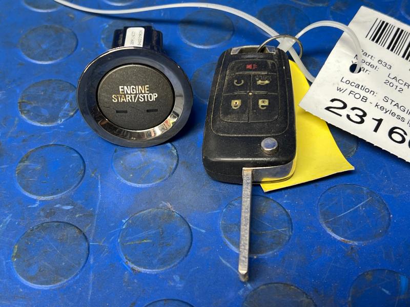 2010-2013 Buick Lacrosse Keyless Push Button Ignition Switch with FOB OEM 20911637