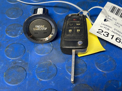 2010-2013 Buick Lacrosse Keyless Push Button Ignition Switch with FOB OEM 20911637