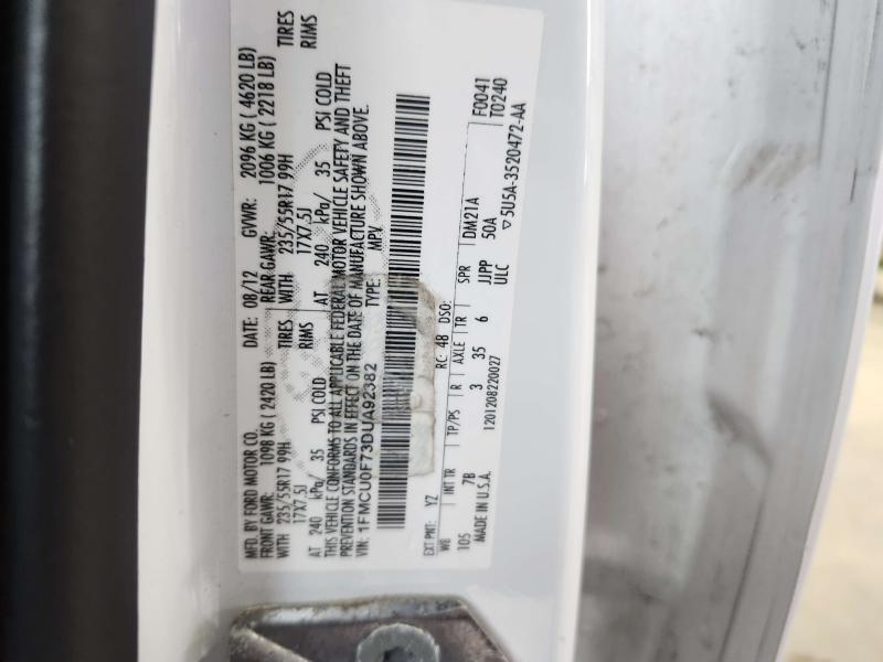 2013 Ford Escape Front Console